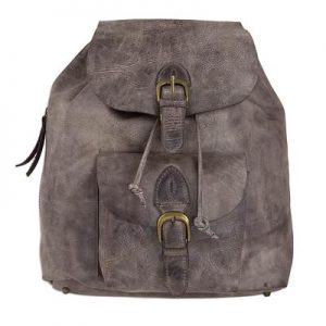 Handcrafted Men's Leather Backpack in Weathered Brown