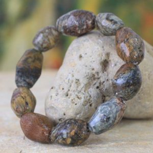 Soapstone Beaded Stretch Bracelet, 'Asona Clan' by Rachel Armah