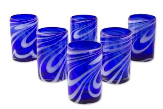 Blue Water Glasses