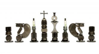 The recycled chess men of Armando Ramirez