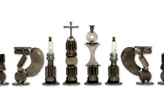 The recycled chess men of Armando Ramirez