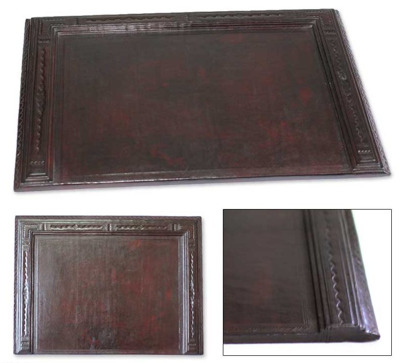 Leather Desk Pad, 'African Legacy'