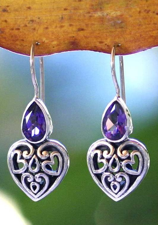 transcendent love sterling silver and amethyst earrings - Finding the Right Gift for Mom