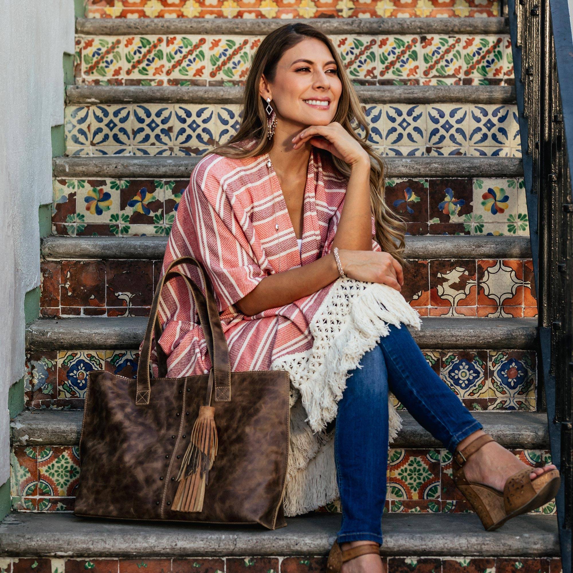 Matching Accessories Capacious in Dark Brown' Oversize Dark Brown Leather Shoulder Tote Bag from Mexico